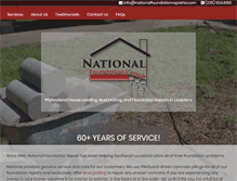 Tablet Screenshot of nationalfoundationrepairla.com